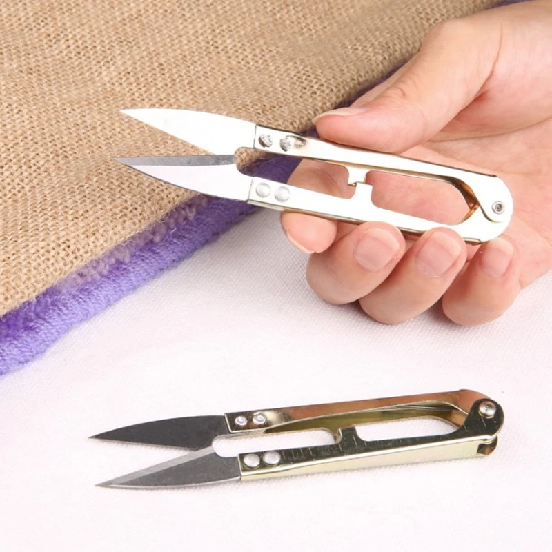 1pc 10cm metal Sewing Nippers Handmade DIY non-woven Fabric Snips Beading Thread Snippers Trimming Scissors Tools