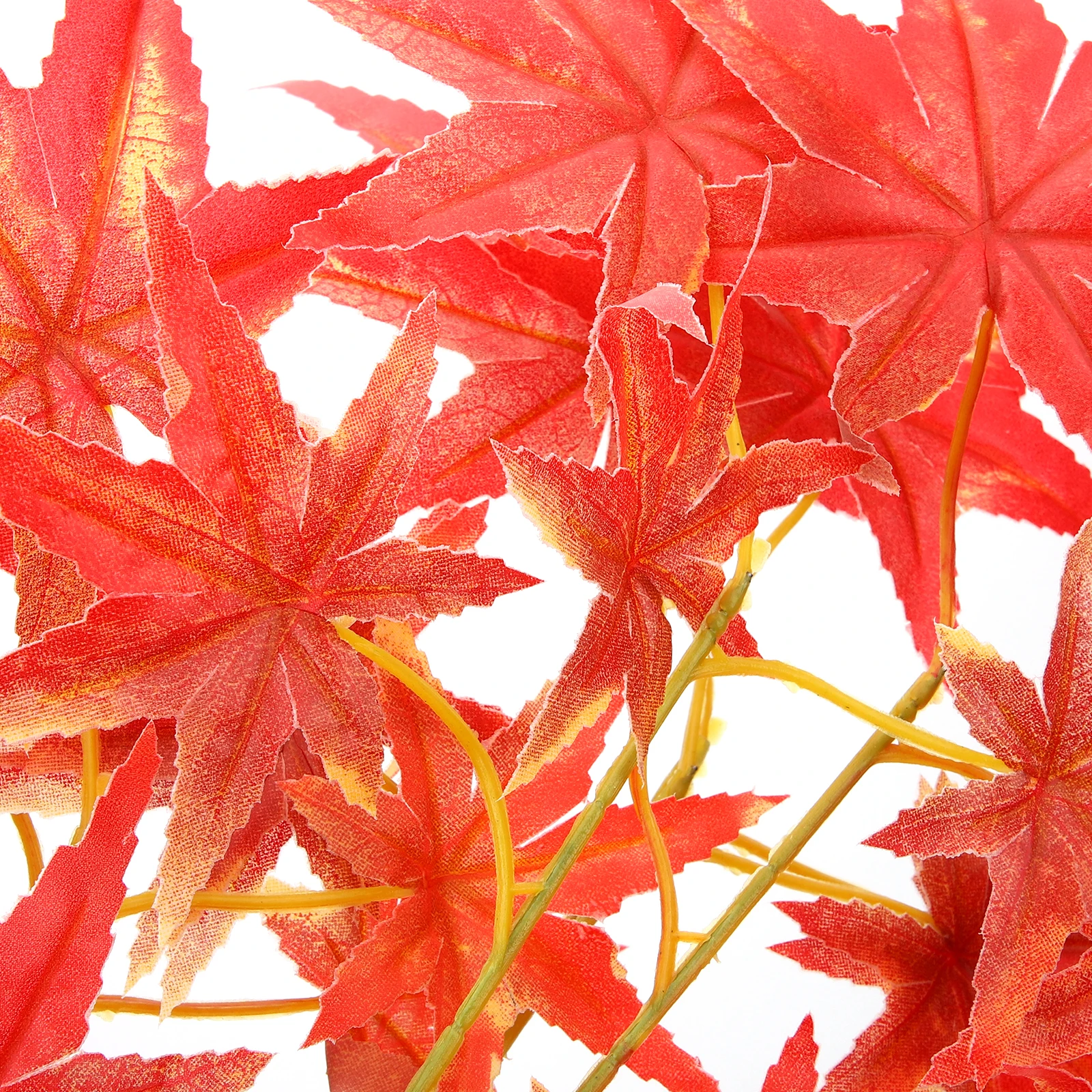 

2 Pcs Flowers Simulated Maple Leaf Decoration Artificial Plastic Decorative Fall Leaves