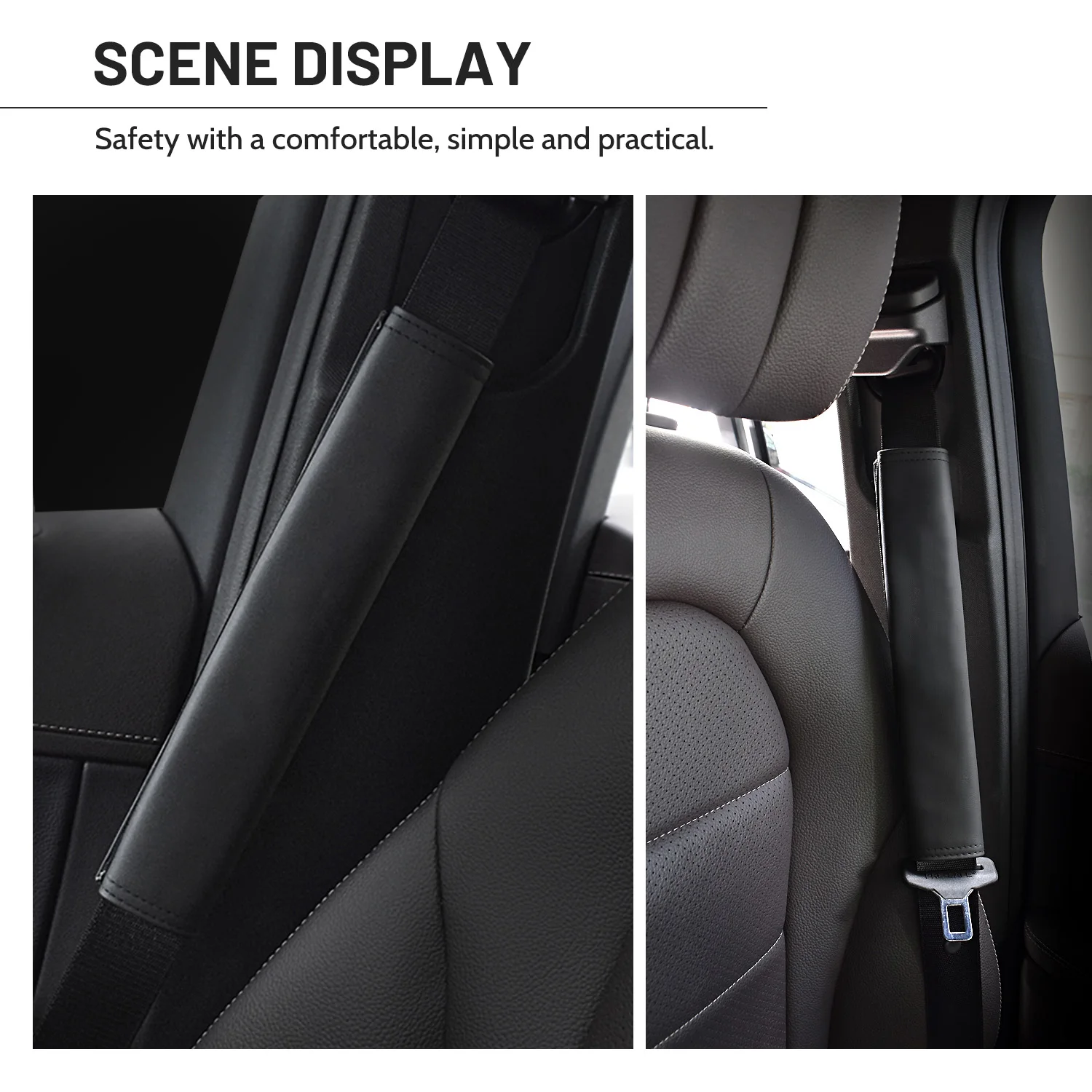 2pcs Seat Belt Covers Car Accessories Accesorios Auto Car Shoulder Pad Seat Belt For Adults Youth Kids Accessories Interior