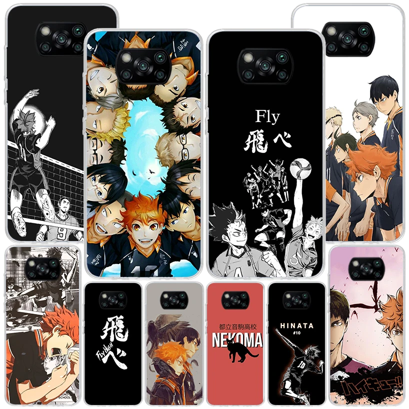 Haikyuu Oya Volleyball Anime Phone Case For Xiaomi Poco X6 X5 X4 X3 Nfc F6 F5 Pro F4 Gt F3 F2 F1 M5S M4 M3 Personalized Print Co