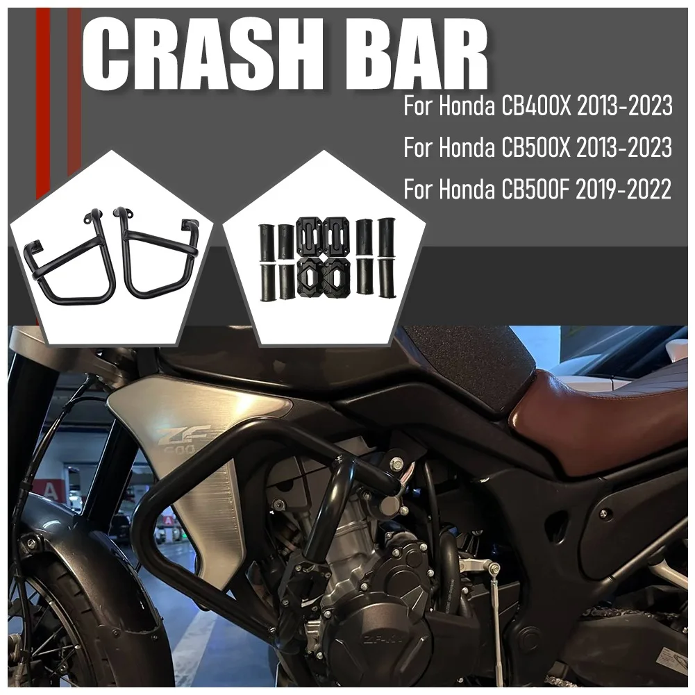 

For Honda CB400X CB500X 2013-2023 CB500F 2019-2022 Engine Guard Highway Crash Bar Motorcycle Frame Protection Bumper Accessories