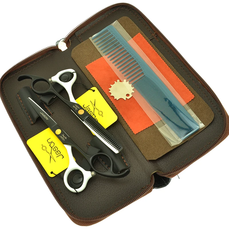 Jason 5.5 inch Professional Hair Scissors Sharp Blade Barber Cutting Shears Salon Hair Thinning Scissors Haircut Tijeras  A0071D