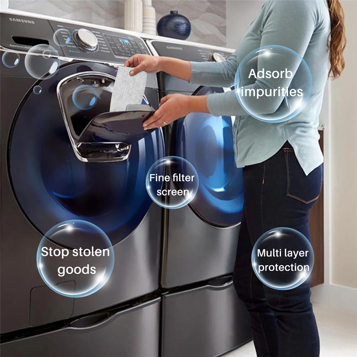 200Pcs Dyeing Cloth Washing Machine Use Mixed Dyeing Proof Color Absorption Sheet Anti Dyed Cloth Laundry Cloth