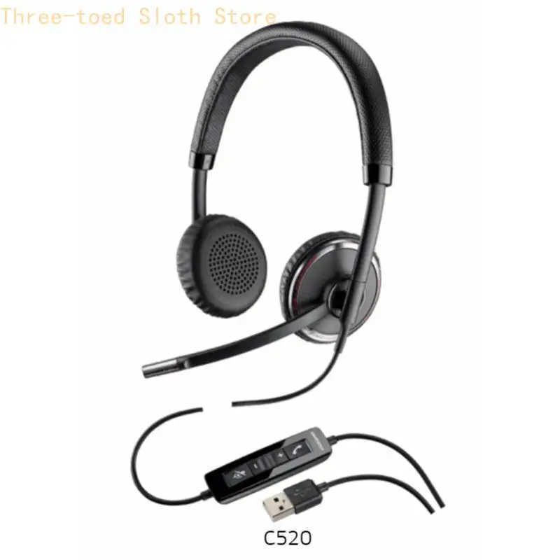 Leichte 1 Paar weiche Ohrpolster-Kissenhülle, atmungsaktiv, Memory-Schaum, Headset-Rauschunterdrückung für C510, C520, C710 – Detail 9