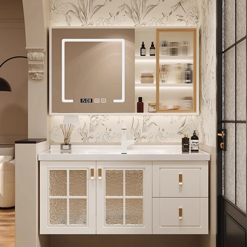 display disinfecting bathroom cabinet partitions closet space saver drawers sma…