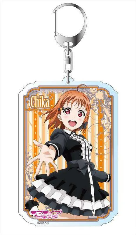 Fans Gifts Anime Love Live!  Sunshine!! HD characters Kurosawa Gothic & Lolita Ver Acrylic Keychain Ornament present About 6cm