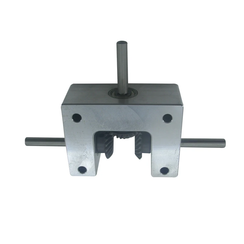 Differential Assembly Gear Box Small Angle 90 Degree 1:1 Spiral Bevel Gear Shaft 6 Common Shaft 8 Double Output Shaft Reverse