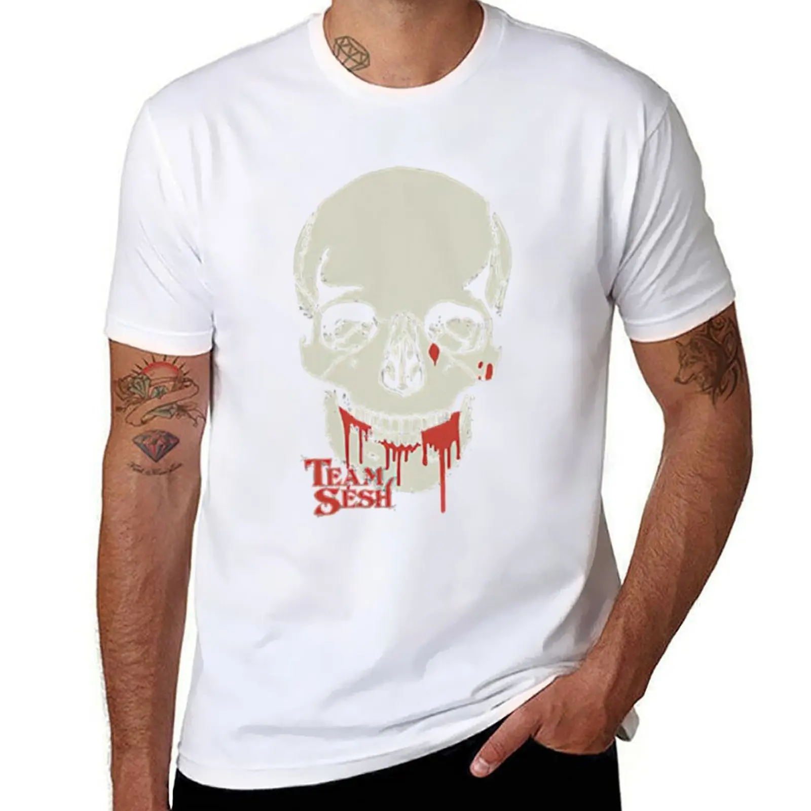 

Faces Of Sesh T-Shirt t shirts for man pack white t shirt men 100% cotton luxury brand T-Shirt