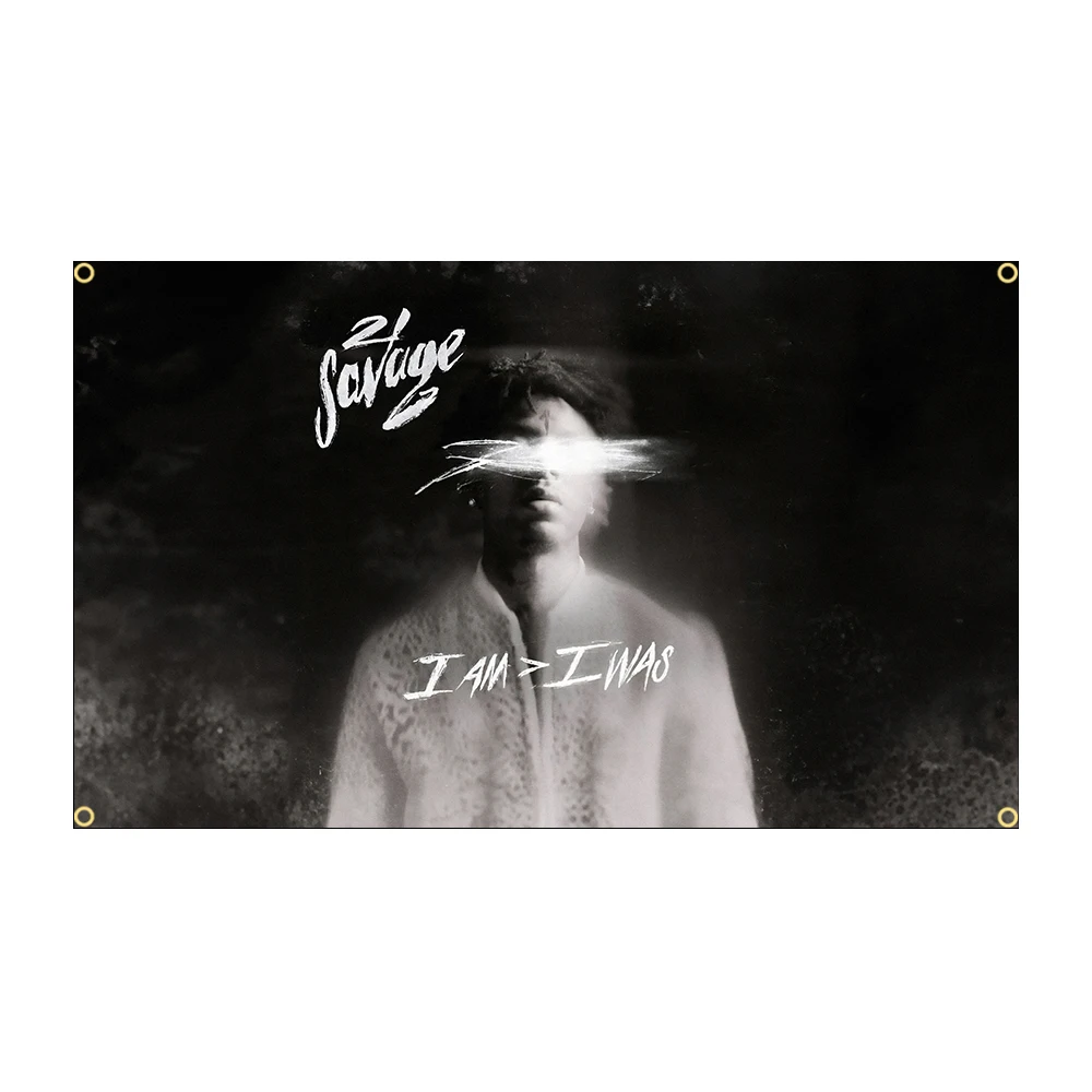 3x5ft 2x3ft الهيب هوب 21 العلم المتوحش أنا > كنت اختراق مزدوج الموسيقى الكلاسيكية ديكور غرفة نوم جدار معلق العلم ديكور الغرفة #1