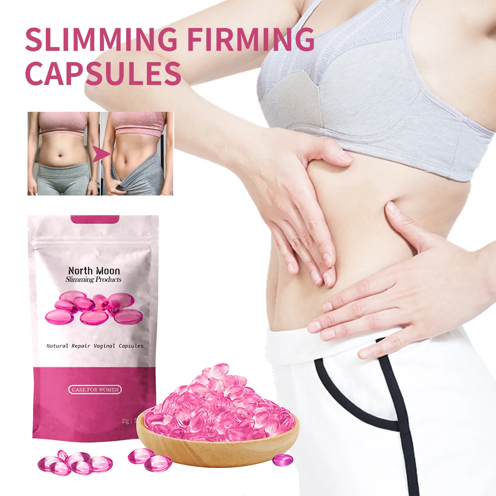 Anti-itch Detox Slimming Capsule Body Shaping Capsule Firming Repair Arms Belly Female Body Care Weight Loss Для Похудения