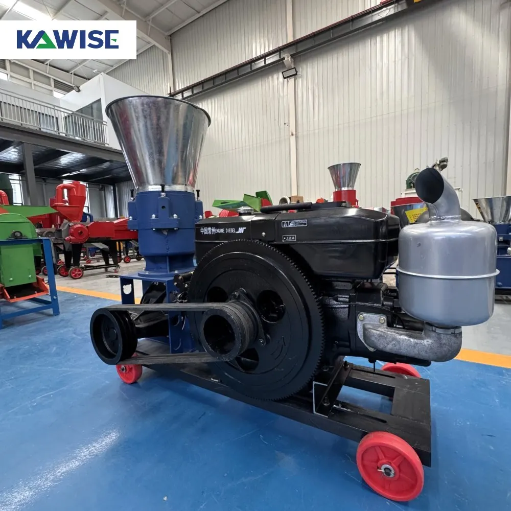 AIROW New Diesel Animal Feed Pellet Machine (Kawise) for Small-Scale Corn and Livestock Feed Processing on Farms