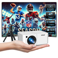 XGODY 4K Smart Projector Multimedia 5G WiFi Bluetooth LED HDMI Android Home Theater 9000LM
