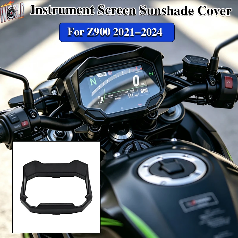 For Z900 2021-2024 2022 Z900SE 2023 Motorcycle Sun Visor Cover Instrument Screen Sunshade Dashboard Guard Protector