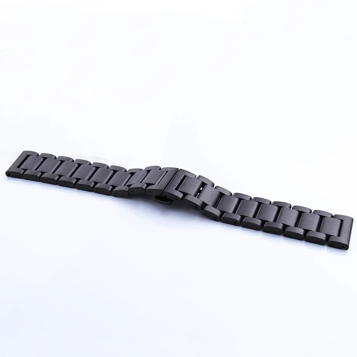 

18Mm Stainless Steel Watch Strap Durable Solid Metal Seamless Wristband Skin-Friendly Strong Clasp Secure Easy