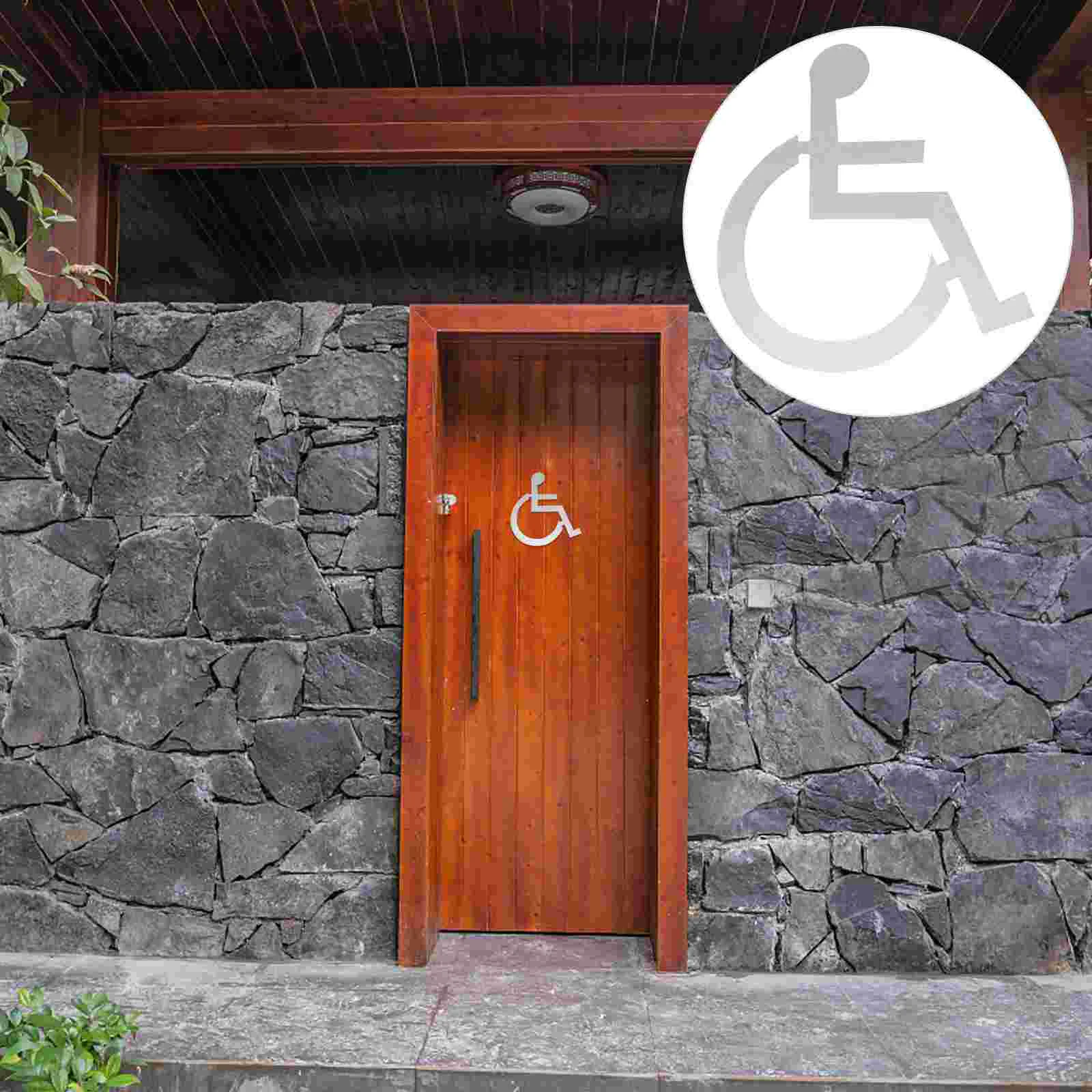 

Disabled Signs Wheelchair Toilet Restroom Lavatory The Simple Metal Stainless Steel