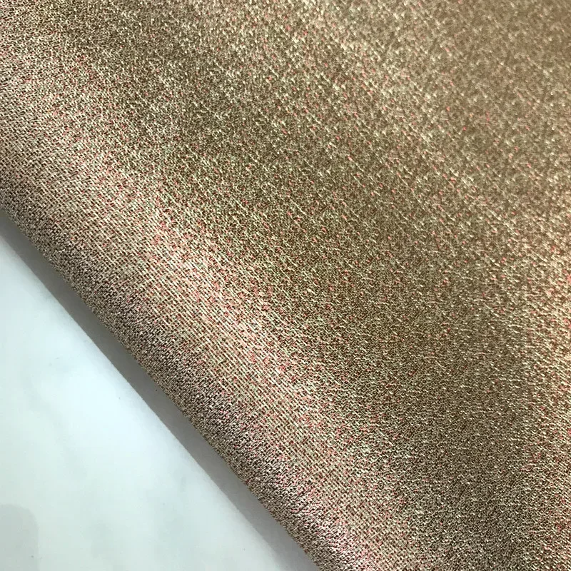 Metal Yarn Gold Paint Embossed Brocade Jacquard Garments Fabric Sewing Material Dress 145cm Sold By Meter