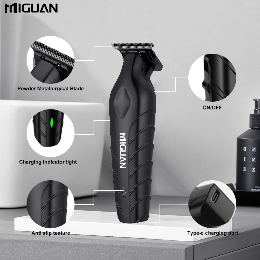ماكينة قص الشعر الكهربائية، أداة احترافية لقص الشعر، مع 4 أمشاط محدودة، شحن USB، أداة قص الشعر للرجال، قص الشعر