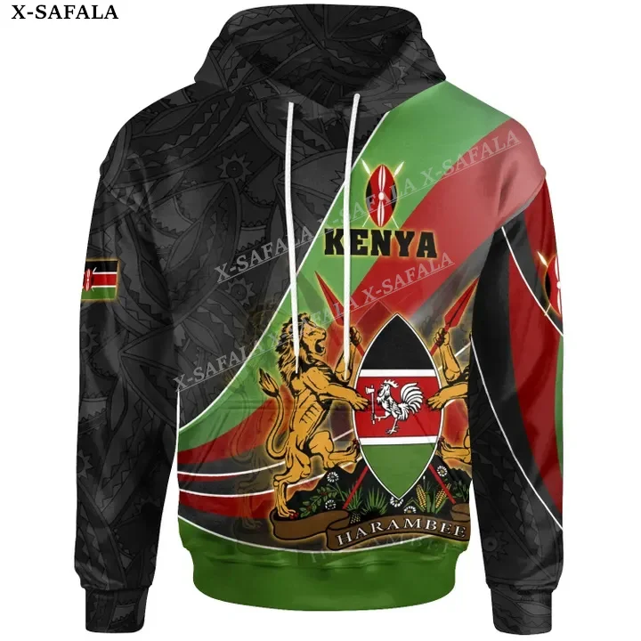 

Love Kenya With Coat Of Arms Country 3D Print Zipper Hoodie Man Female Pullover Sweatshirt Hooded Jersey Tracksuits Casual-9