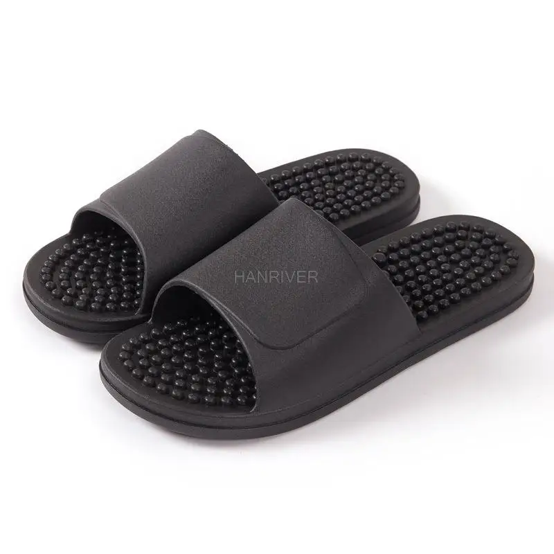 

Foot Massage Slippers Body Relaxation Pain Fatigue Reliever Foot Bath Massager Non-slip Unisex Solid Couple Bathroom Slippers