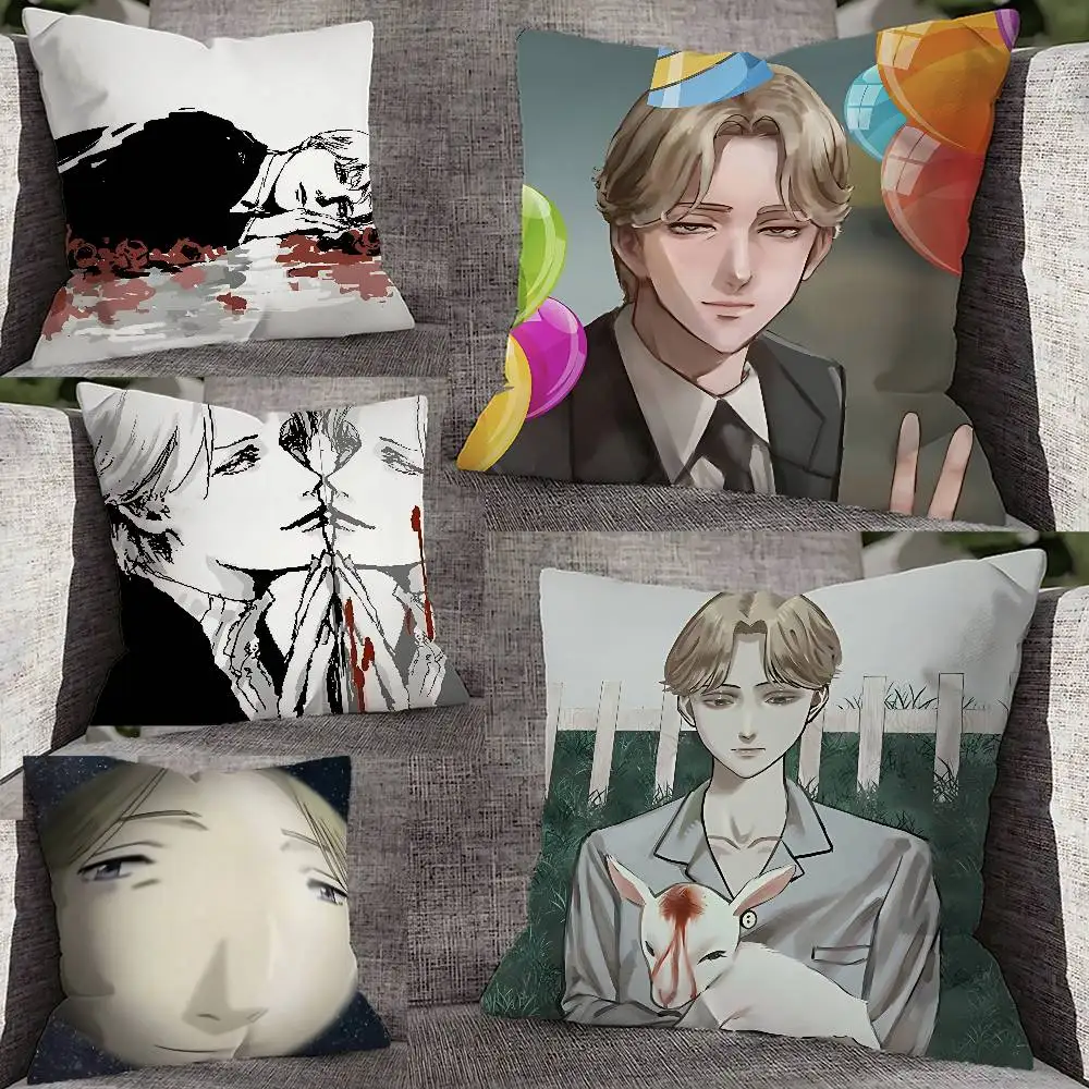 Johan M-Monster Liebert Pillow Case For Sofa Decor Car Office Room Printing Cushion Cover Decorations and Protector