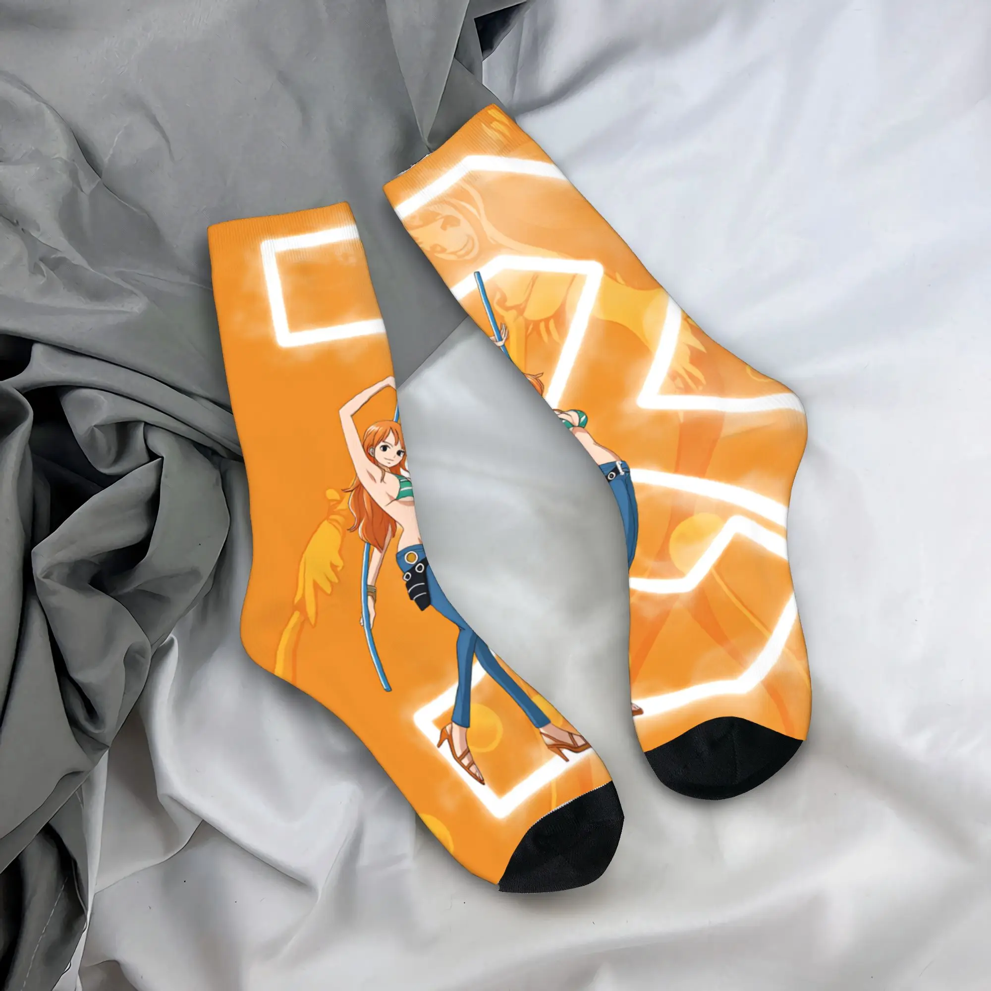 

Custom Kawaii Men's One P-Pieces Namis Dress Socks Unisex Breathbale Warm 3D Printed Cartoon Movie Adventure Comic Crew Socks