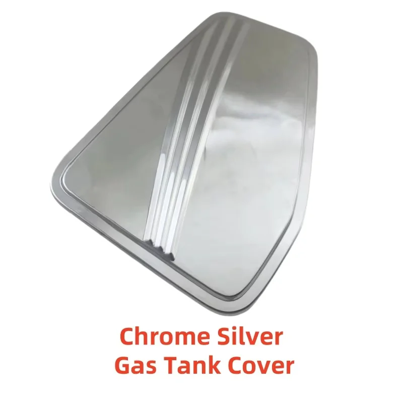 

New Style Car Gloss Chrome Accessories Plated Fuel Tank Covers Cap Exterior Trim Paste 2021 2022 2023 For ISUZU D-MAX DMAX 4WD