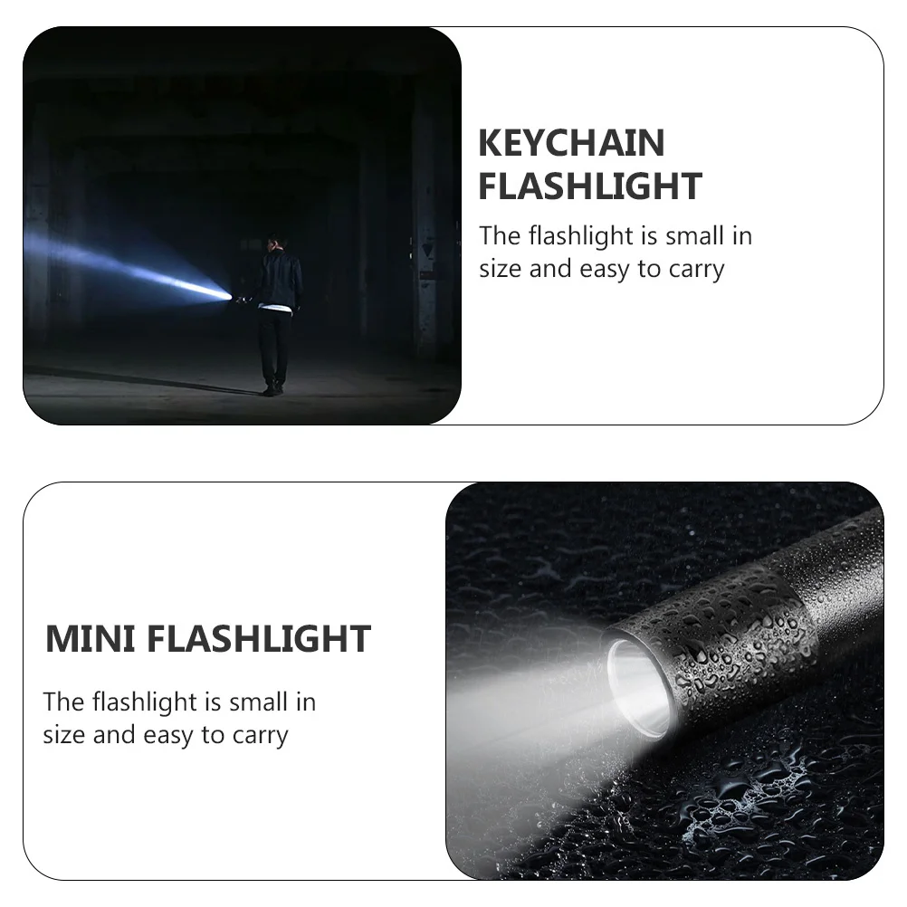 

1Pcs Portable Waterproof Mini LED Keychain Flashlight Aluminum Alloy Pocket Light Outdoor Camping Mini Flashlight