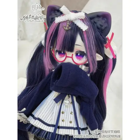 Blind Box Meki Fluffy Goodnight Series 1/6 Scale 4 Articulation Points BJD Rooted Hair Kawaii Mystery Box Collectible Figure