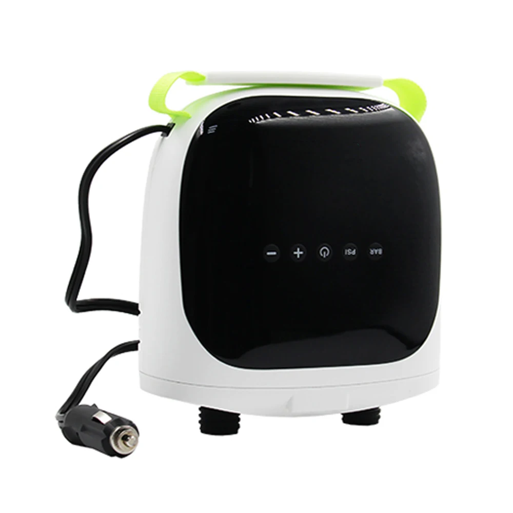 12Volt DC12V Voertuig Elektrische Pomp ABS Zwart + Wit 110W 0.5-20PSI 250/70L/Min 2.6m Voedingskabel 0.675m Slang 190x175x77mm voor