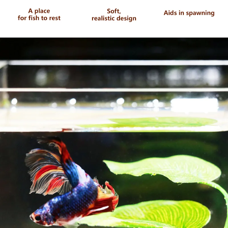 Aquarium Pet Supplies Decoration Artificial Aquatic Plants Fish Tank Landscaping Artificial Betta Fish Leaf Resting Leaf - view 5