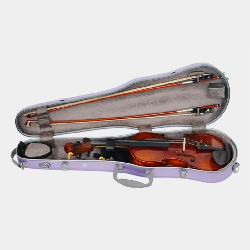 3/4-4/4 Lightweight Violin Case Sturdy Violin Storage Box Wear-resistant Violins Organize Box String Instruments Accessories