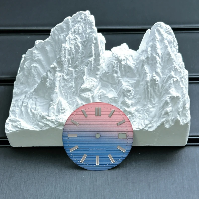 Brown 30.3mm Watch Dial Green Luminous for Modified Nautilus Watch for NH35 NH36 NH38 NH38 NH70 Automatic Watch Movement No Logo