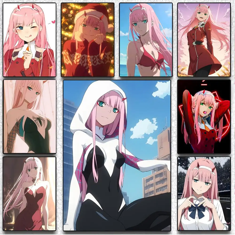 anime character D-Darling in the Franxx Zero Two Poster Artistic Instant Peel-Off Wall Setter for Bedside & Shared Room