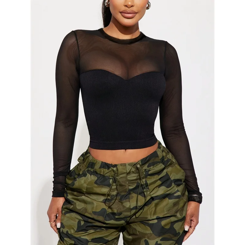 

Women's Casual Fashion Spliced Top, Hot Style