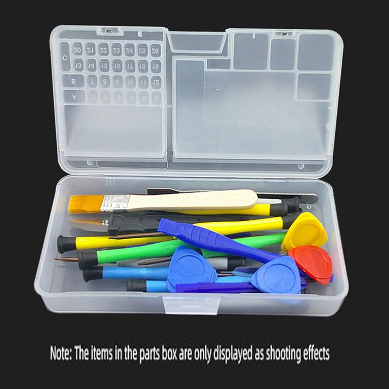 1Pc Multifunctional Double Layer Storage Box For Mobile Phone Motherboard IC Parts Repair Tools Container Collector