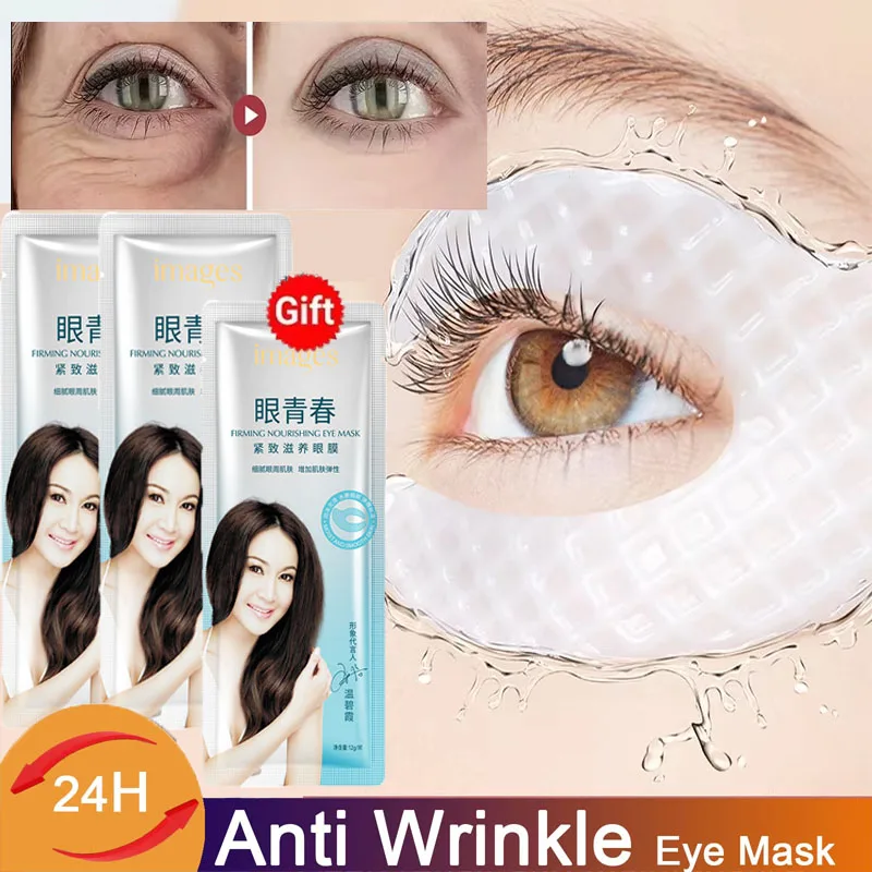 

Collagen Wrinkle Remove Eye Mask Patches Firming Lifting Fade Fine Lines Anti-Puffiness Hyaluronic Acid Smooth Eye Skin Care