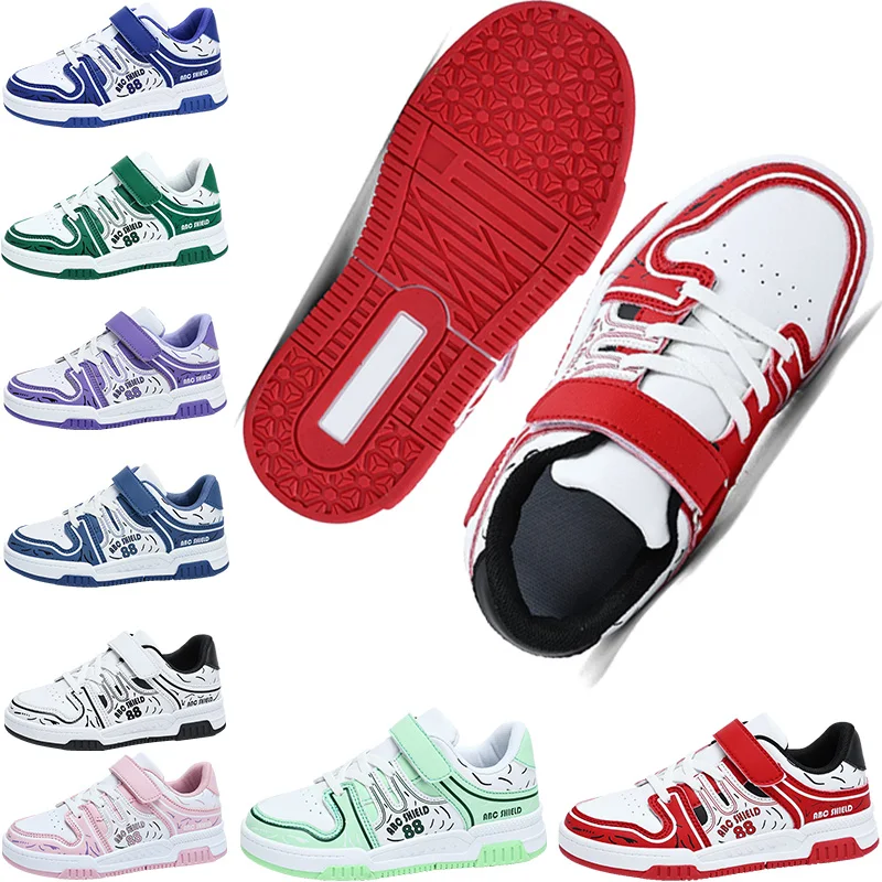 

Новые классические спортивные летние детские кроссовки для мальчиков 2025 года, удобные, нескользящие, для учеников начальной школы