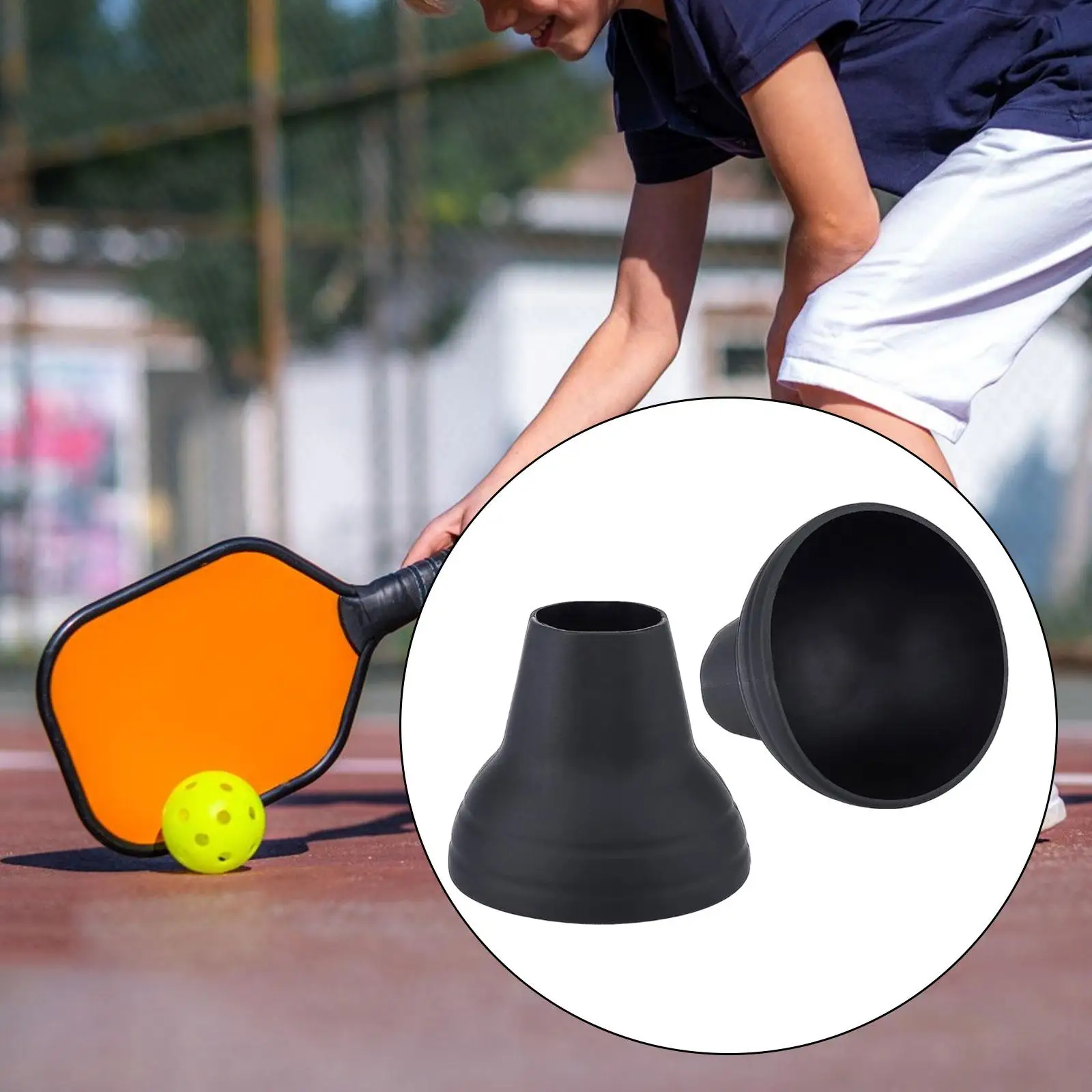 

2Pcs Pickleball Ball Retriever Ball Pickup Tool, Portable Silicone Professional for Pickleball Paddles, Pickleball Grabber