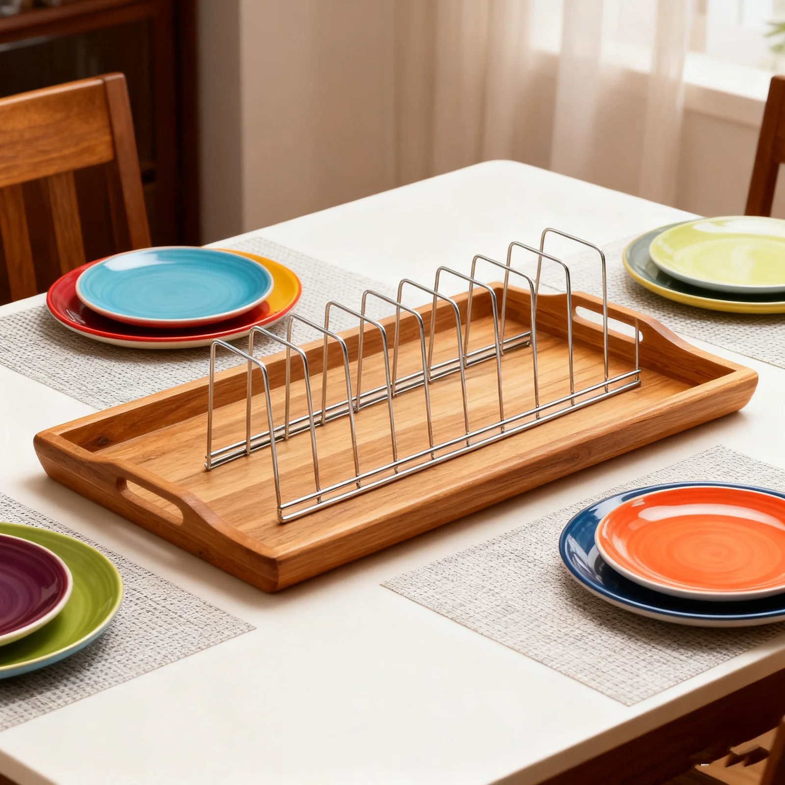 

Kitchen Dish Organizer Household Useful Tableware Rack Family Practical Bowl Plate Storage Holder High Quality Stainless Steel