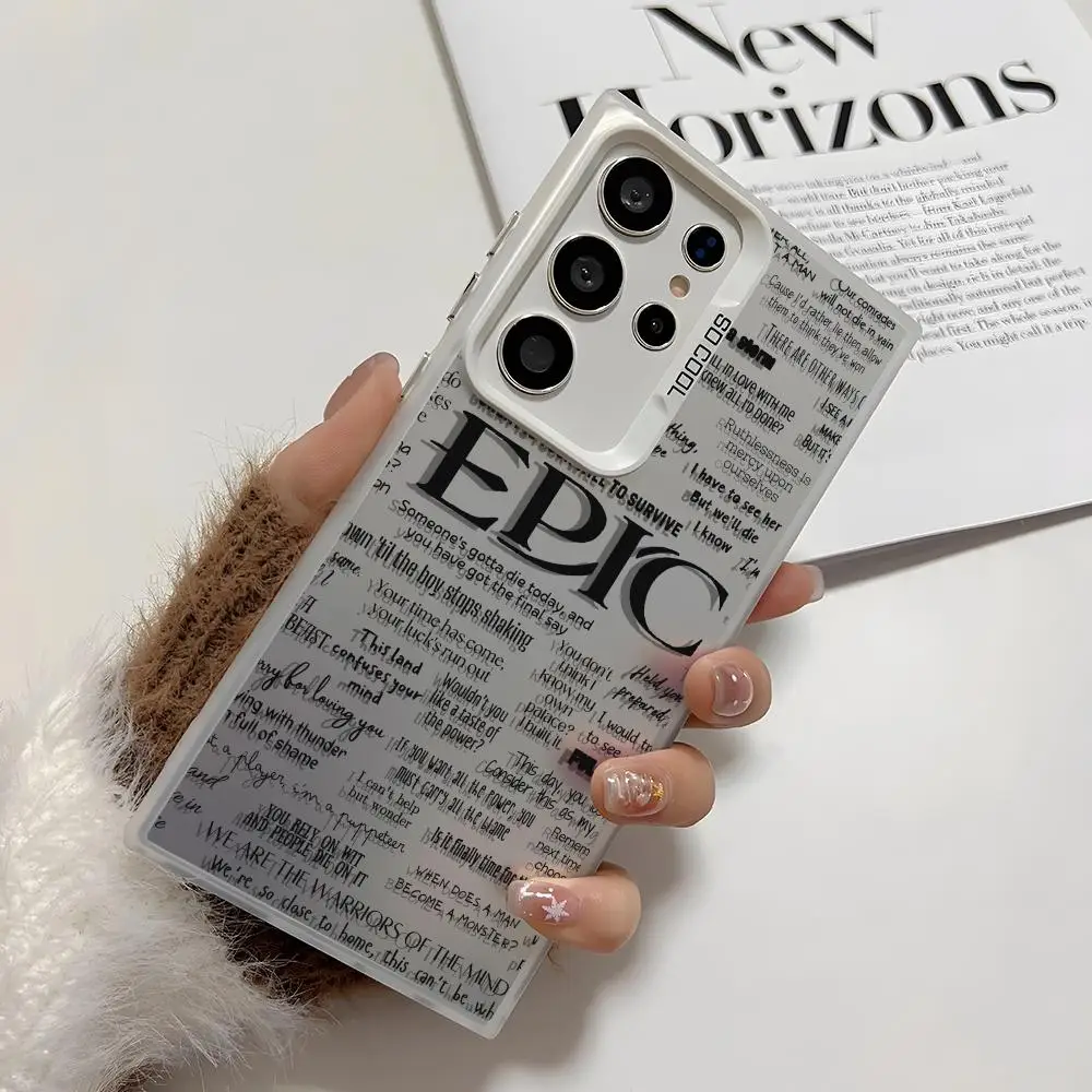 حافظة لهاتف سامسونج جالاكسي S25 Edge S24 S23 S22 S21 S20 Ultra Funda غطاء فضي من السيليكون PIKPAKA #4