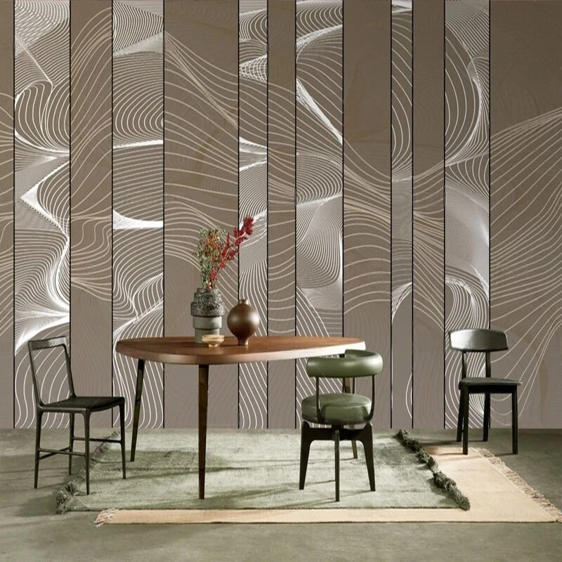 MU9203 Custom Original line texture abstract art picture for TV bedroom home decoration background wall