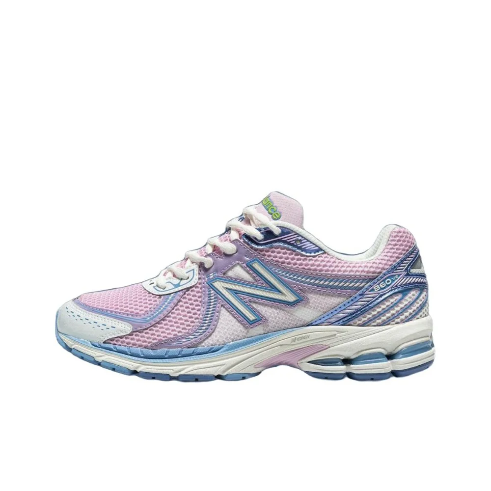 New Balance 860 V2 Running Shoes Unisex Low Top Pink/Blue ML860UT2