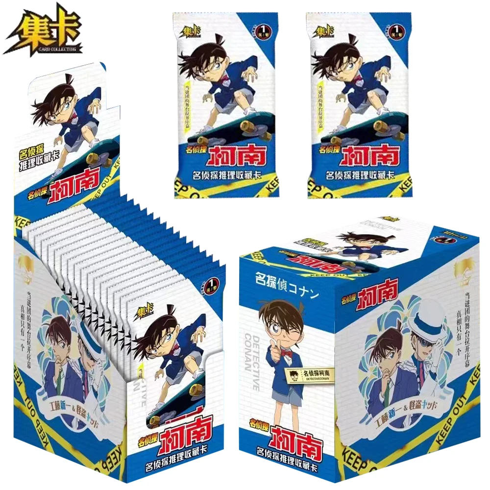 Detective Conan Kudo Shinichi Card para crianças, mistério suspense, cartão periférico, Fan Blind Box, presentes de brinquedo infantil, mais