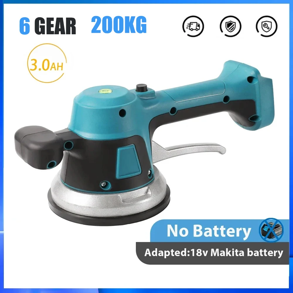 20V Wireless Tiles Tiling Machine Tile Vibrator Suction Cup Adjustable 6 Speed Automatic Tiles Leveling Tool For Makita Battery