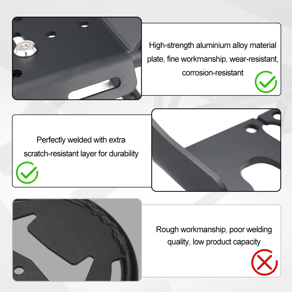 Motorcycle Rear Luggage Rack Carrier Case Top Box Support Holder Bracket Z125 / Z125 Pro 2016 2017 2018 2019-2026 For Kawasaki view 4