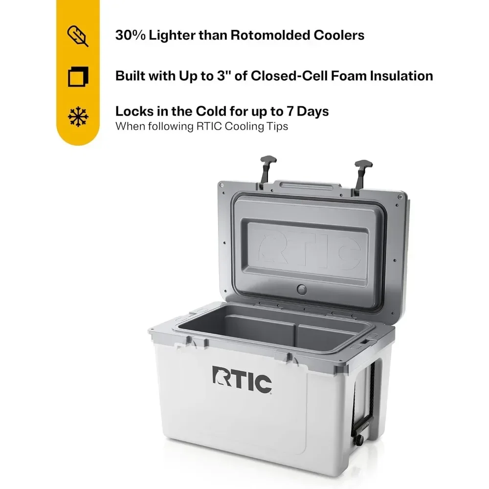 

Hot-sellingUltra-Light 52 Quart Hard Cooler Insulated Portable Ice Chest Box for Beach, Drink, Beverage, Camping, Picnic, Fishin