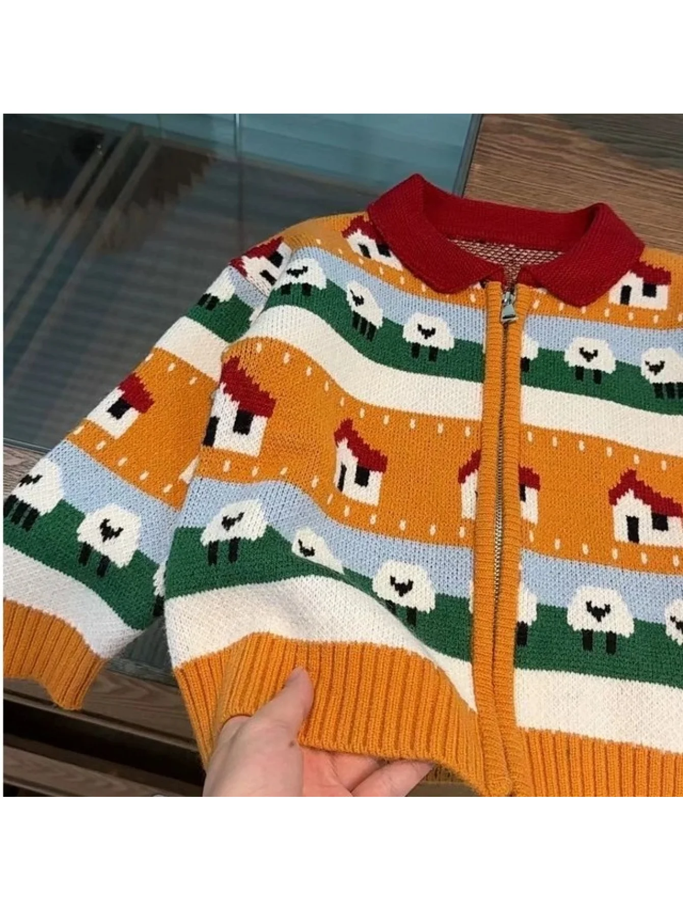 Boys' Sweater Cardigan Autumn and Winter New Style Children's Spring and Autumn Korean Style Fashionable Girl Baby Knit Sweater Jacket