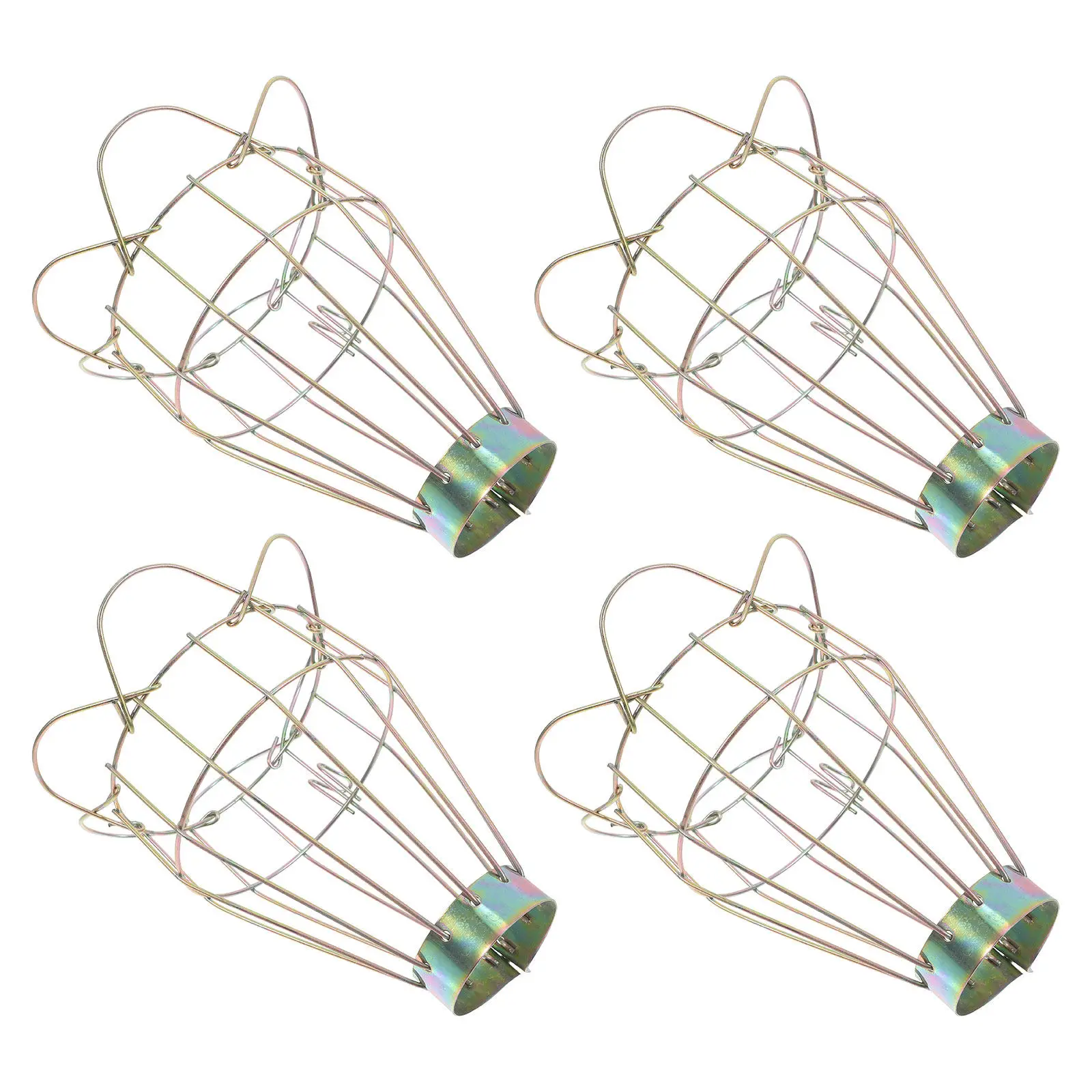 

Комплект из 4 винтажных металлических абажуров в форме птичьей клетки, в индустриальном стиле, для подвесных светильников, для гостиной и виллы