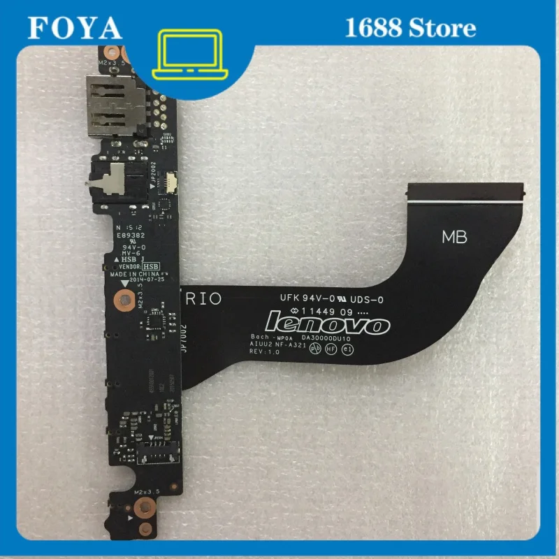 New Original For Lenovo Yoga 3 Pro 1370 Laptop AIUU2 NS-A322 USB Board Audio Board 5C50G97364 Free. And Fast Shipping