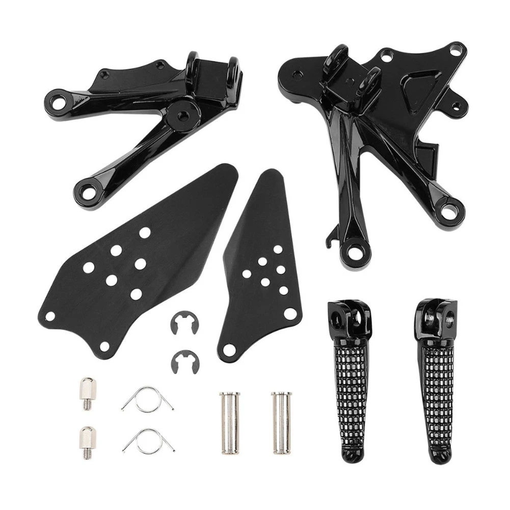 Motorcycle Foot Support Set Front Footrest Foot Pegs for ZX6R 2005-2008 ZX636 2005-2006